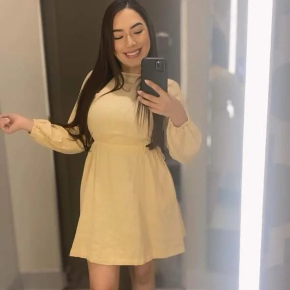 Women's Balloon Long Sleeve Mini A-Line Dress - Universal Thread™ - Picture 6 of 6